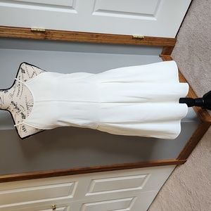 NWT Speechless Sleeveless Pleated Dress, Eggshell, XL